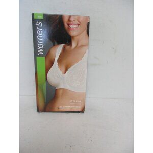 Warner's 5593 Full Figure Bra White Size 38DD New!!!